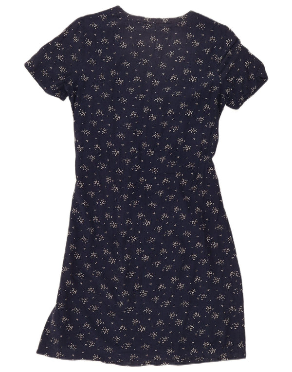 Fat Face Robe trapèze pour femme UK 10 Petit Bleu Marine Floral