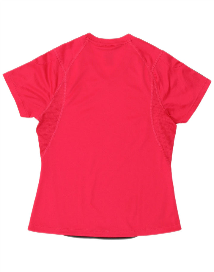 ADIDAS Femmes Climacool T-Shirt Top UK 12 Rose Moyen Polyester