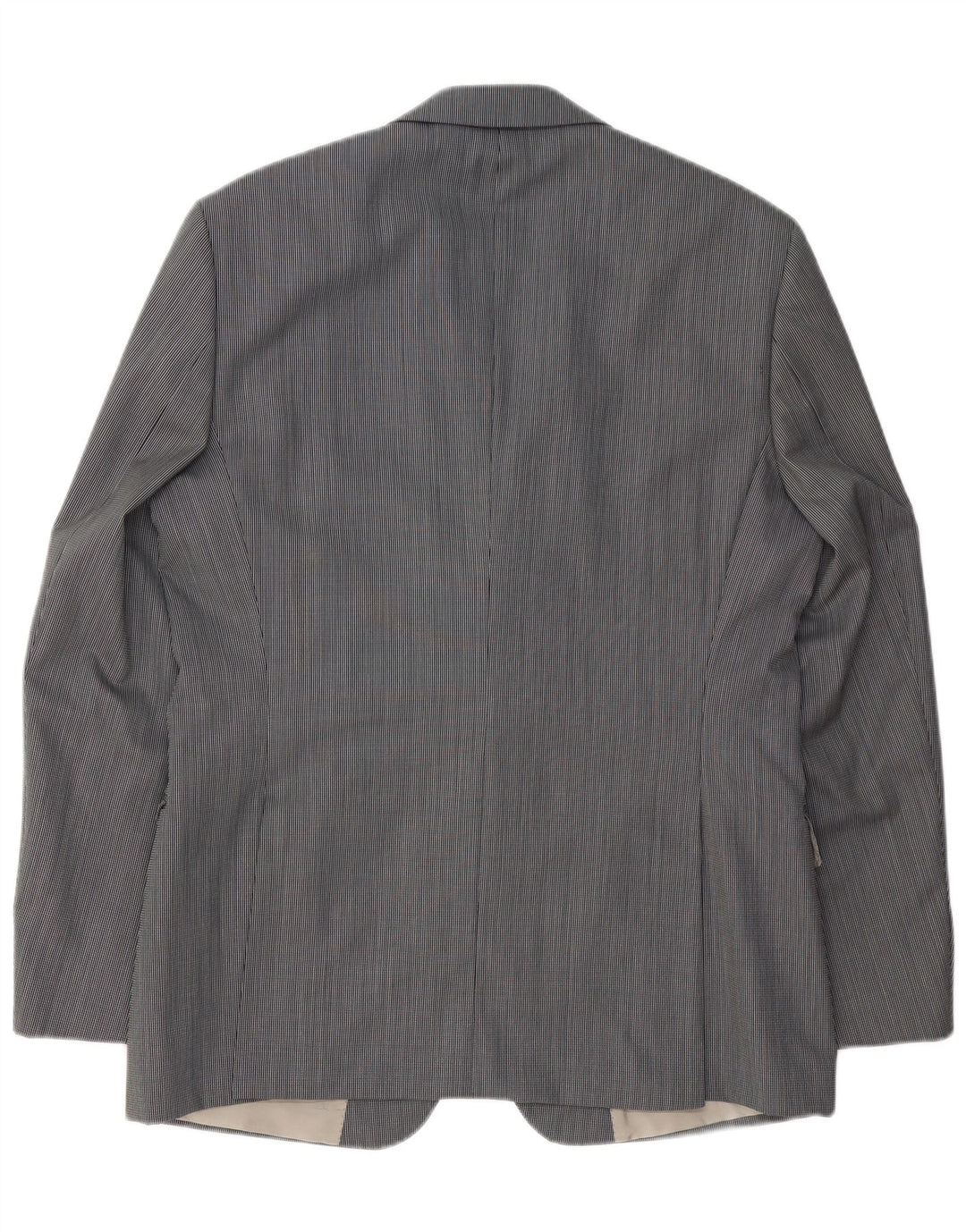 Hugo Boss Veste blazer à 2 boutons pour homme EU 52 XL Laine vierge à fines rayures grises