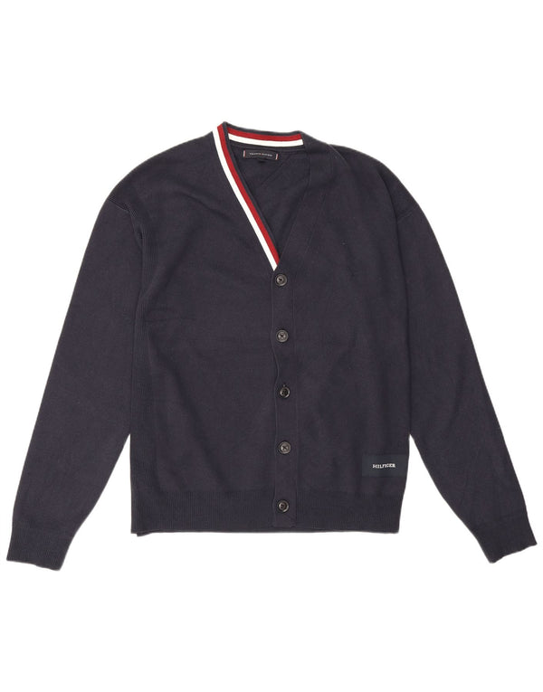 Tommy Hilfiger Pull Cardigan Homme Bleu Marine Moyen Coton