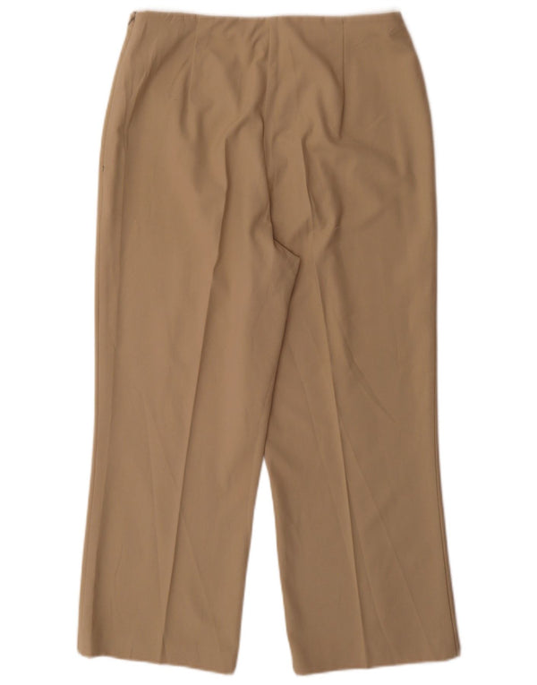 Marks & Spencer Pantalon court droit pour femme UK 14 Medium W30 L25 Beige