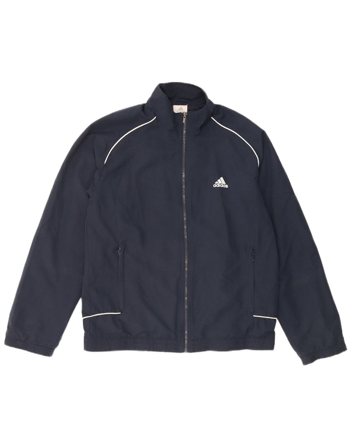 ADIDAS Veste de survêtement pour homme UK 38/40 Bleu marine moyen Polyester