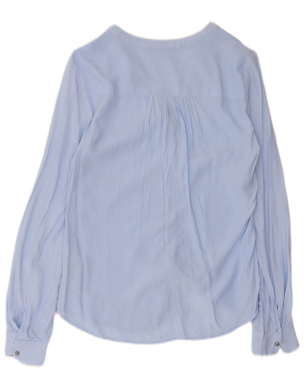 Tommy Hilfiger Chemise Chemisier US 4 Small Bleu Viscose Femme