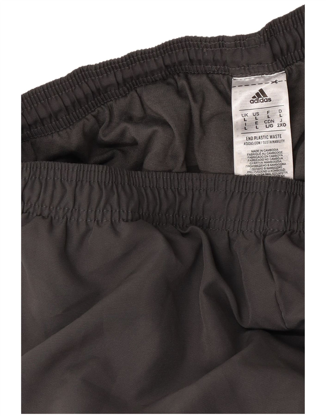 Adidas Pantalon de survêtement pour homme Pantalon de jogging Large Gris Polyester