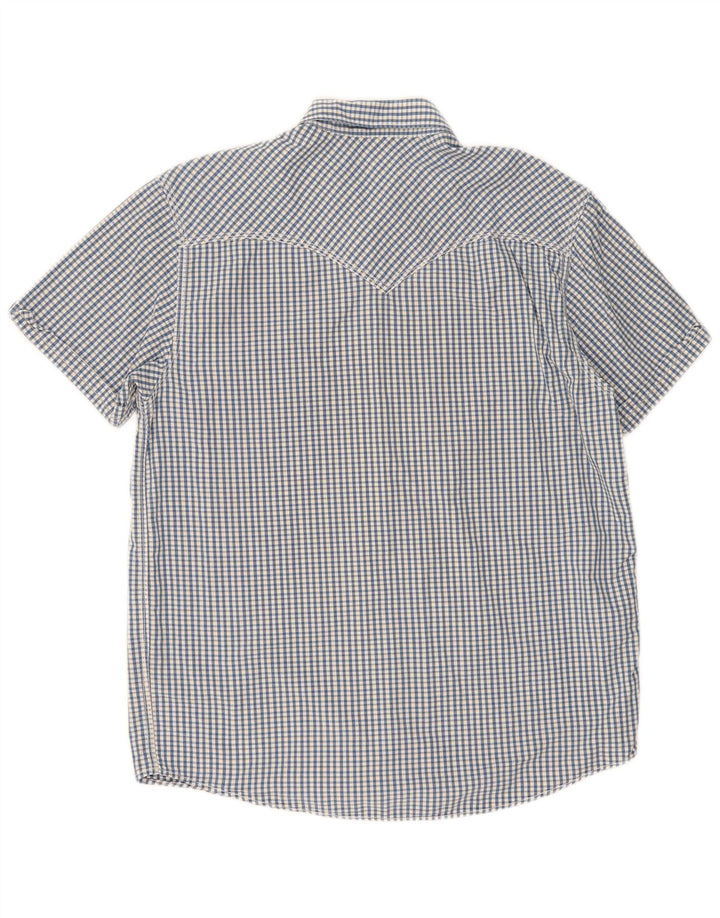 Levi's Chemise à Manches Courtes Homme Coupe Standard Grand Bleu Vichy Coton