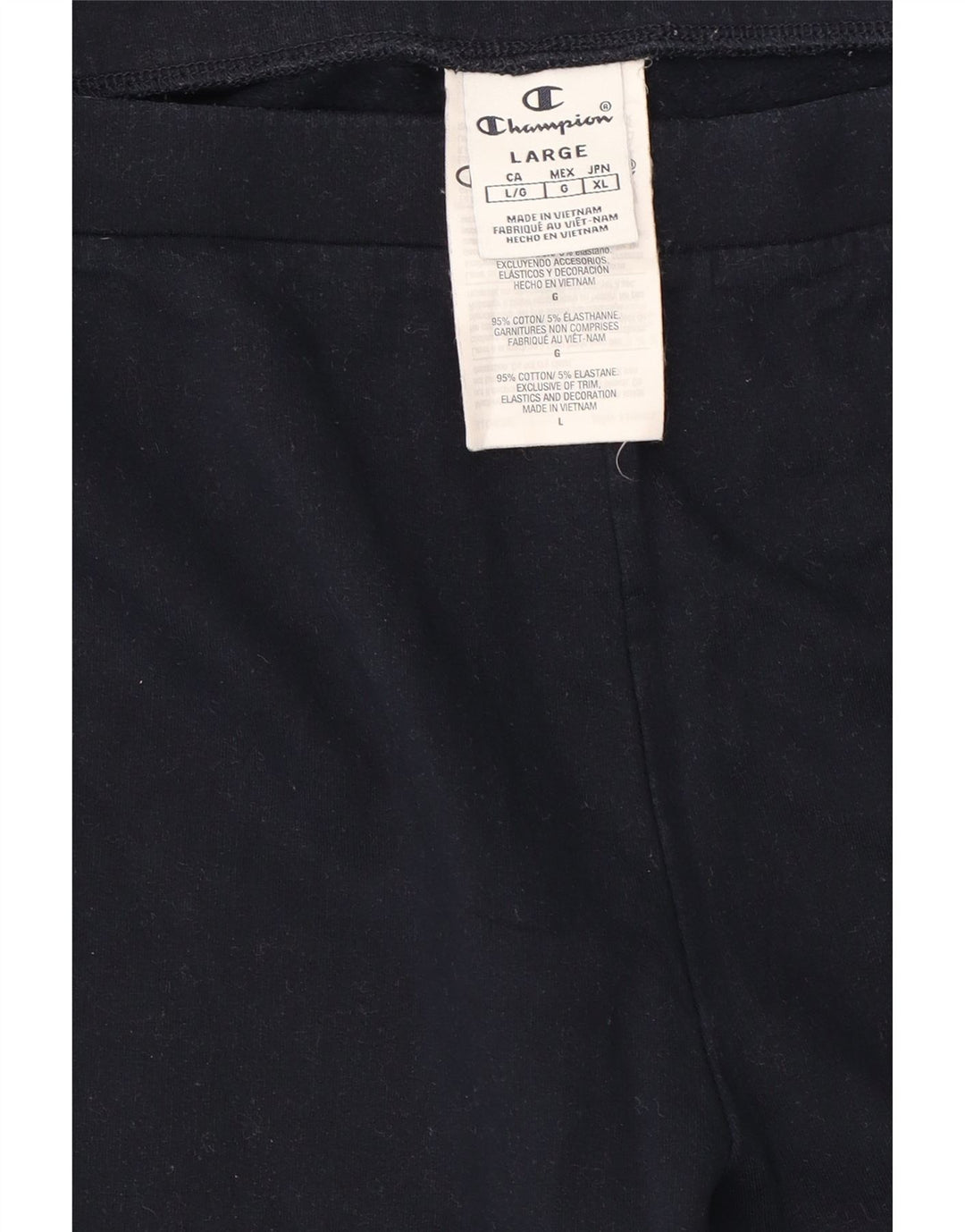 CHAMPION Womens Leggings UK 14 Large  Navy Blue Cotton Vintage Champion and Second-Hand Champion from Messina Hembry 