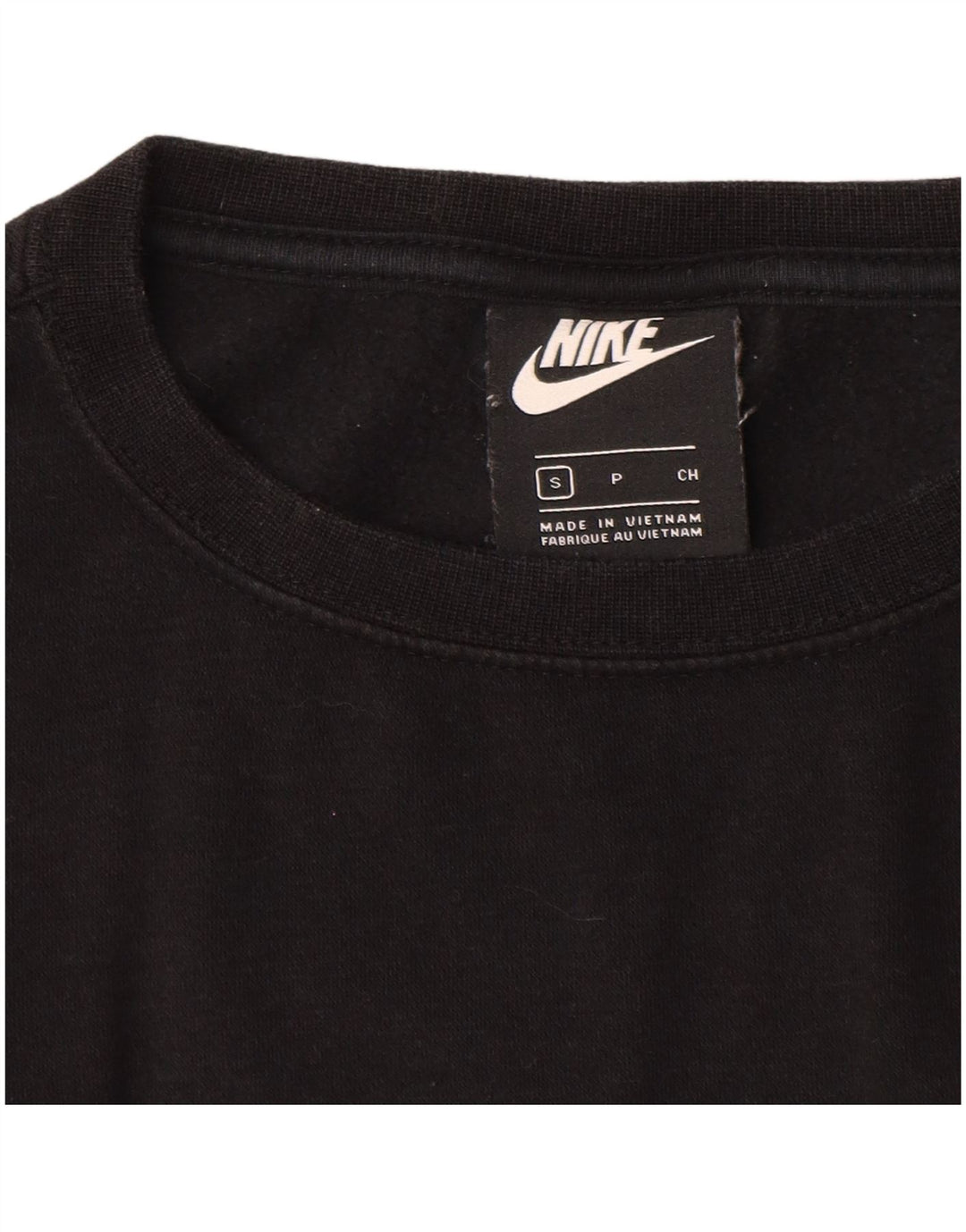 NIKE Sweat-shirt graphique surdimensionné pour femme UK 10 Petit Noir