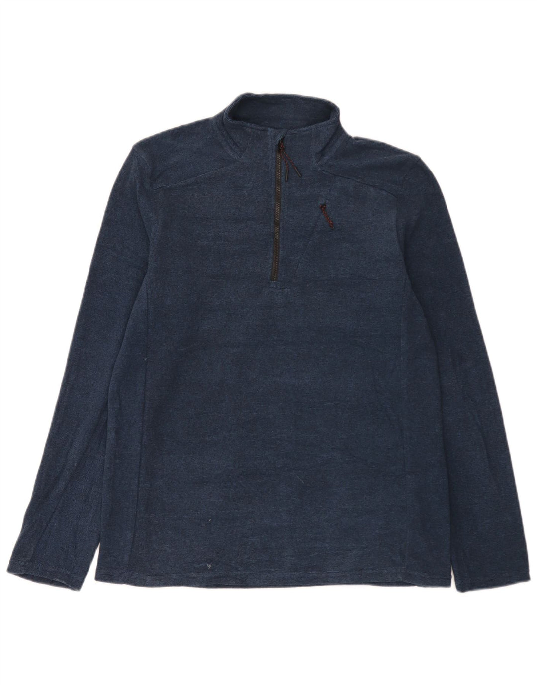 Mountain Warehouse Sweat-shirt à col zippé pour homme Bleu marine moucheté