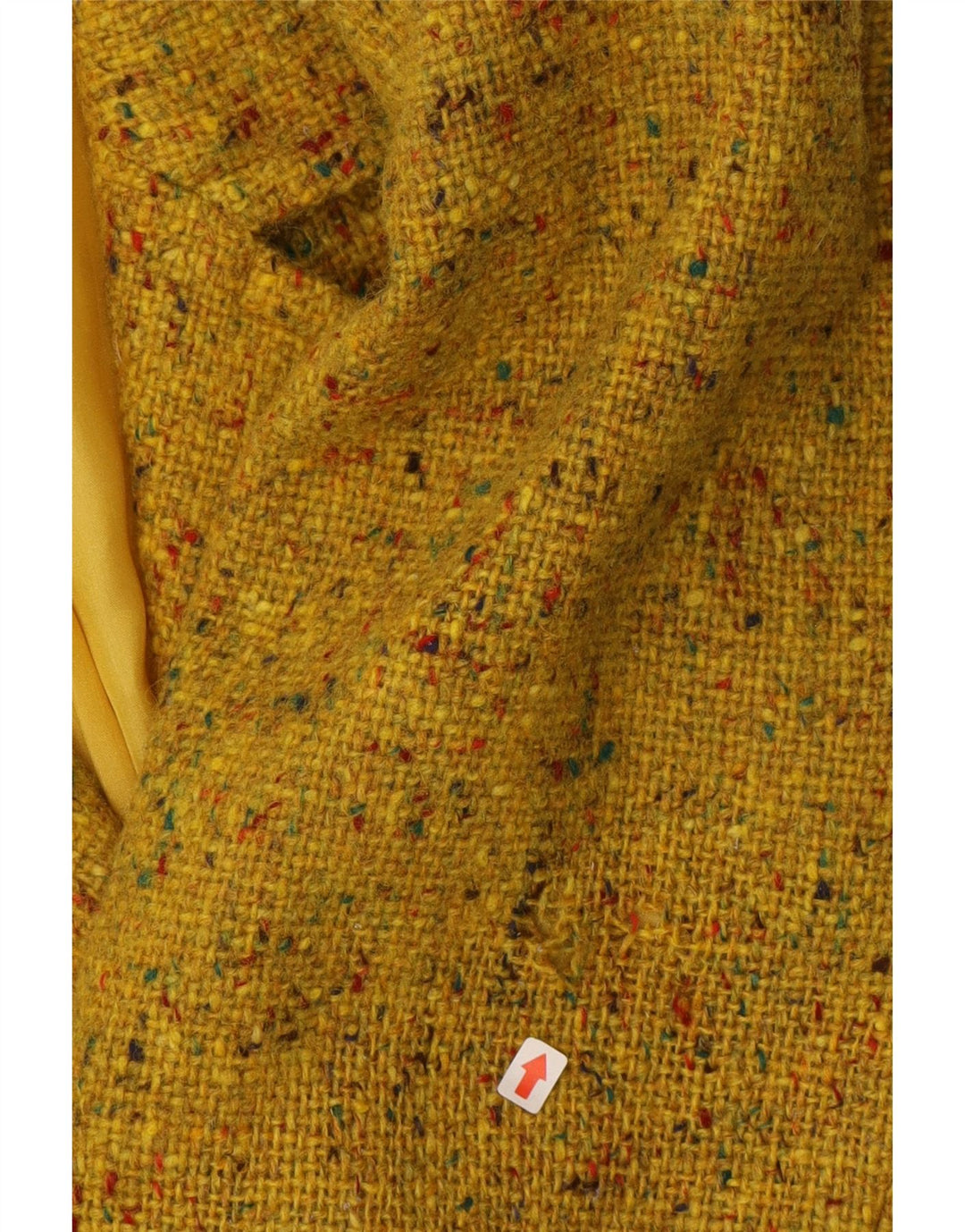 Yves Saint Laurent Veste Blazer Femme EU 38 Jaune Moyen Moucheté