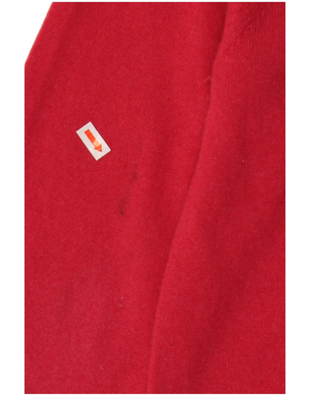 CREW CLOTHING Pull Col V Homme Laine Mérinos Rouge Moyen