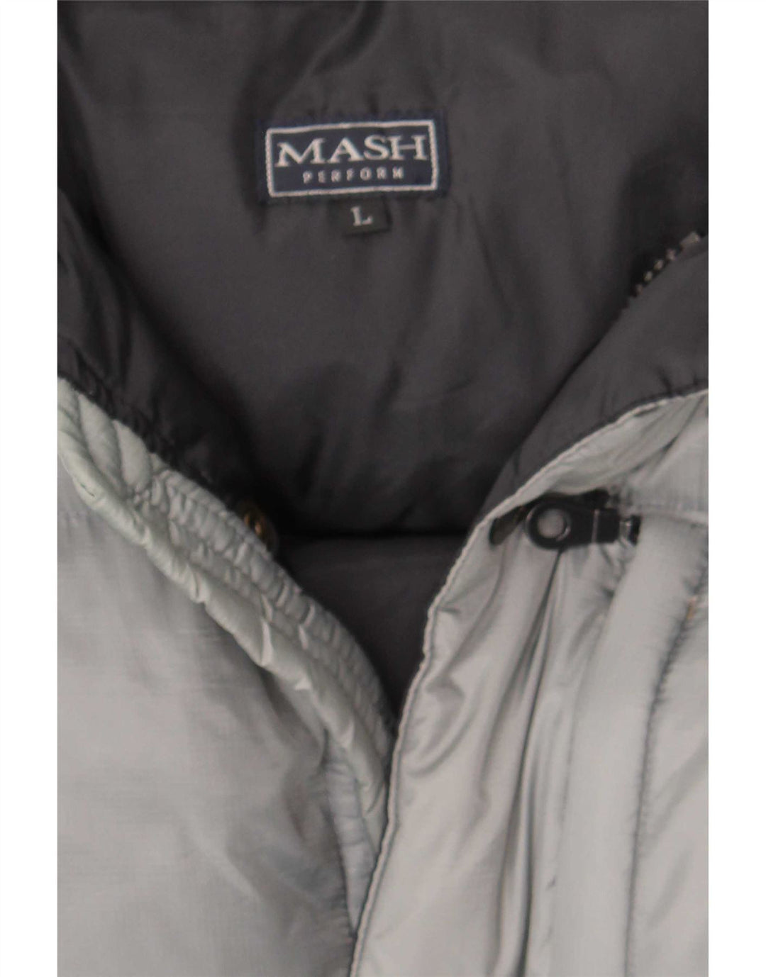 Mash Veste matelassée à capuche pour homme UK 40 Large Gris