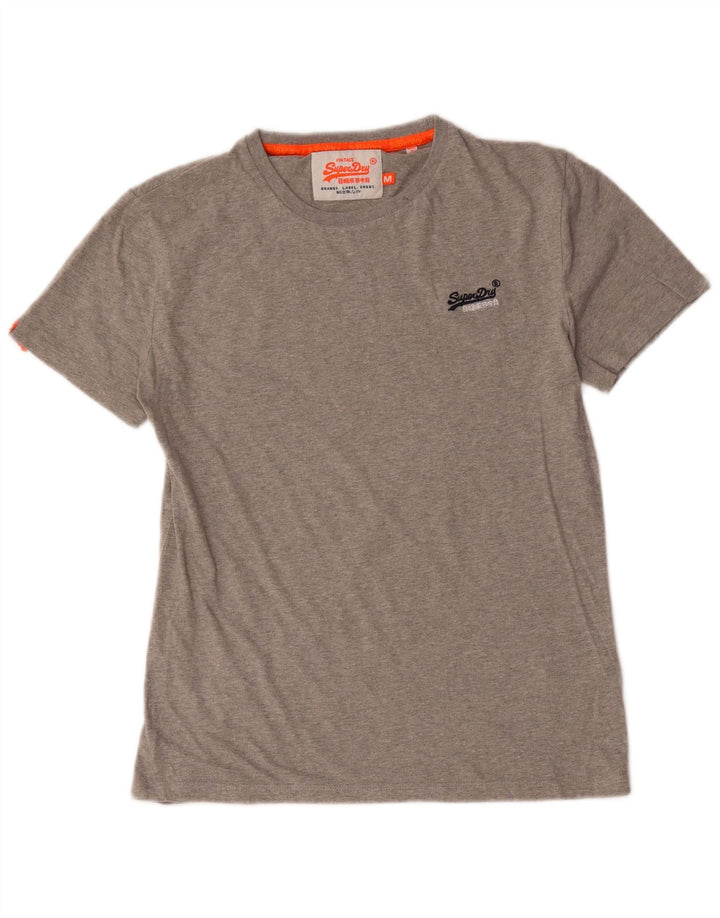 Superdry T-Shirt Homme Gris Moyen Coton