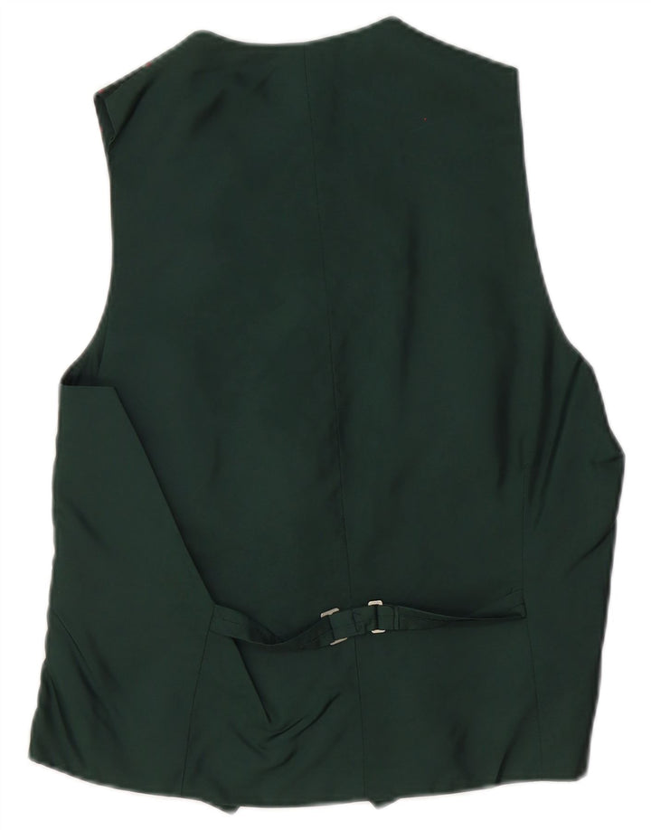 gilet homme vintage IT 46 Petit polyester floral vert