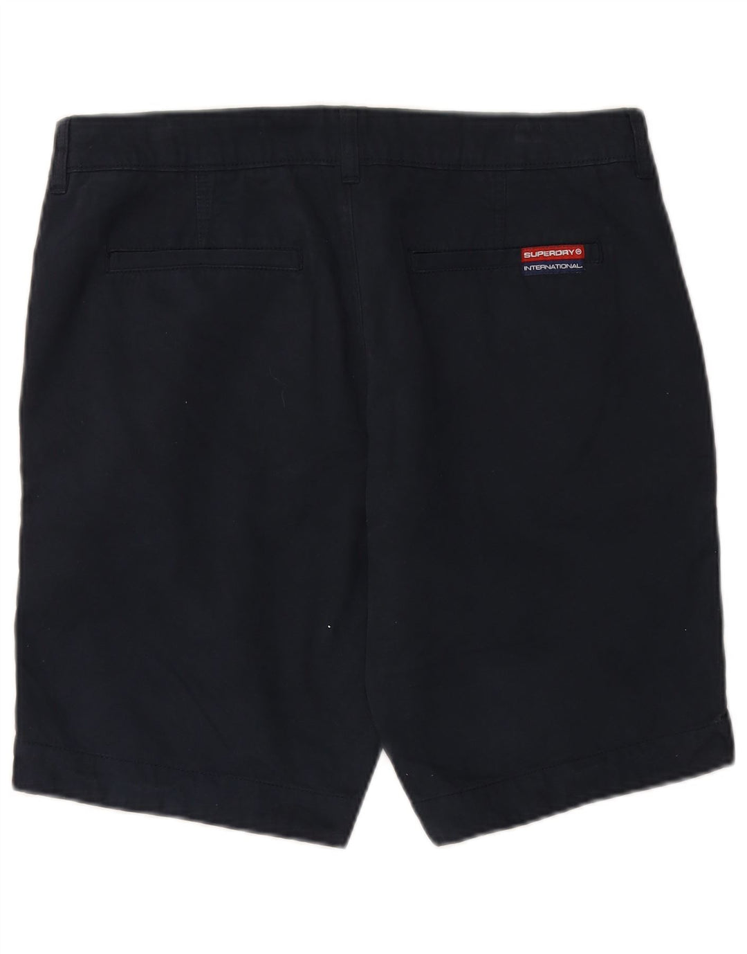 SUPERDRY Short Chino Homme XL W38 Bleu Marine Coton