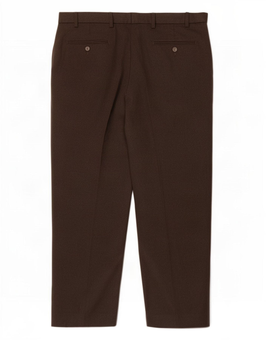Marks & Spencer Pantalon de costume classique pour homme W38 L29 Marron Polyester