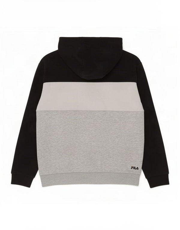 Fila Pull à capuche graphique pour femme UK 14 Medium Multicolore Colourblock