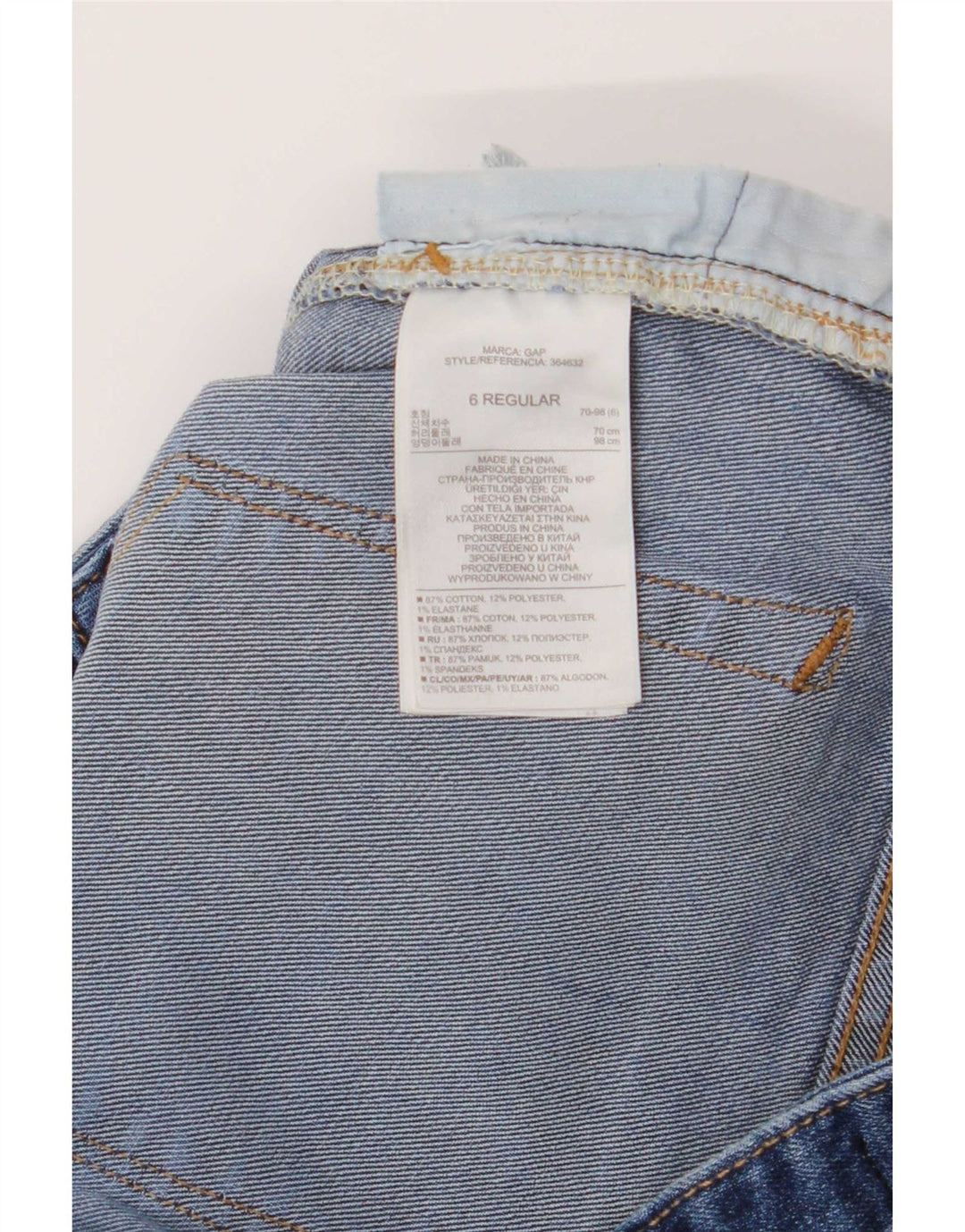 Jean Bootcut Femme Gap W28 L32 Bleu Coton