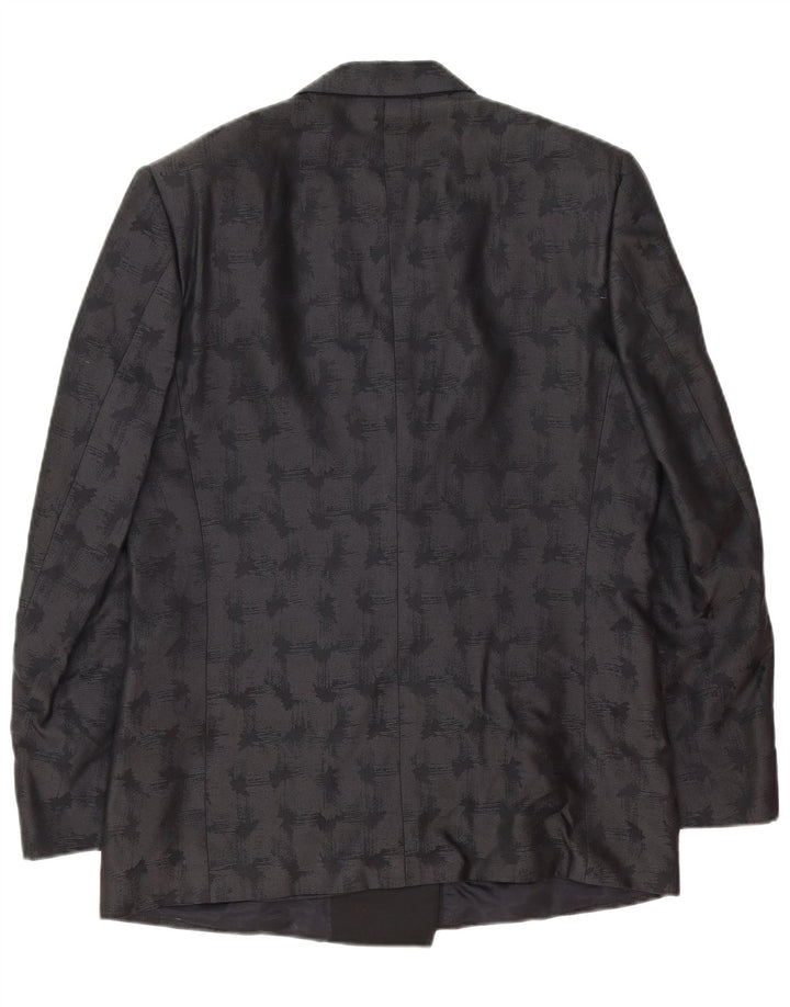 Pierre Cardin Veste Blazer Homme IT 50 Large Noir Géométrique Classique