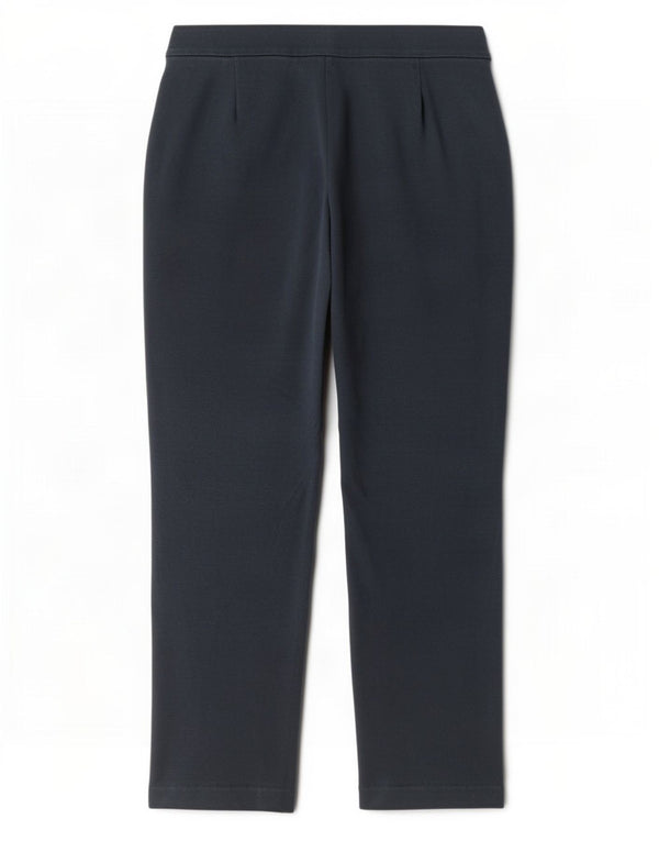 Marks & Spencer Womens Straight Trousers UK 16 Large W34 L29 Navy Blue
