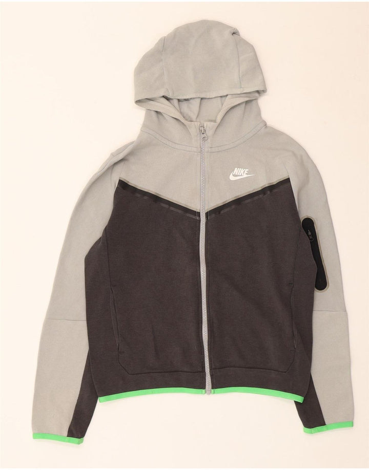 Nike Garçon Zip Sweat à capuche Pull 12-13 ans Grand Gris Coton