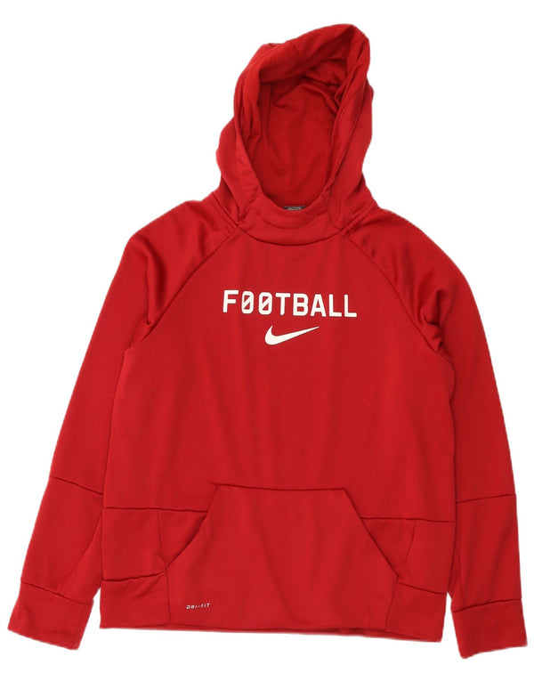 Nike Garçon Dri Fit Graphic Sweat à capuche 13-14 ans XL Bordeaux Polyester