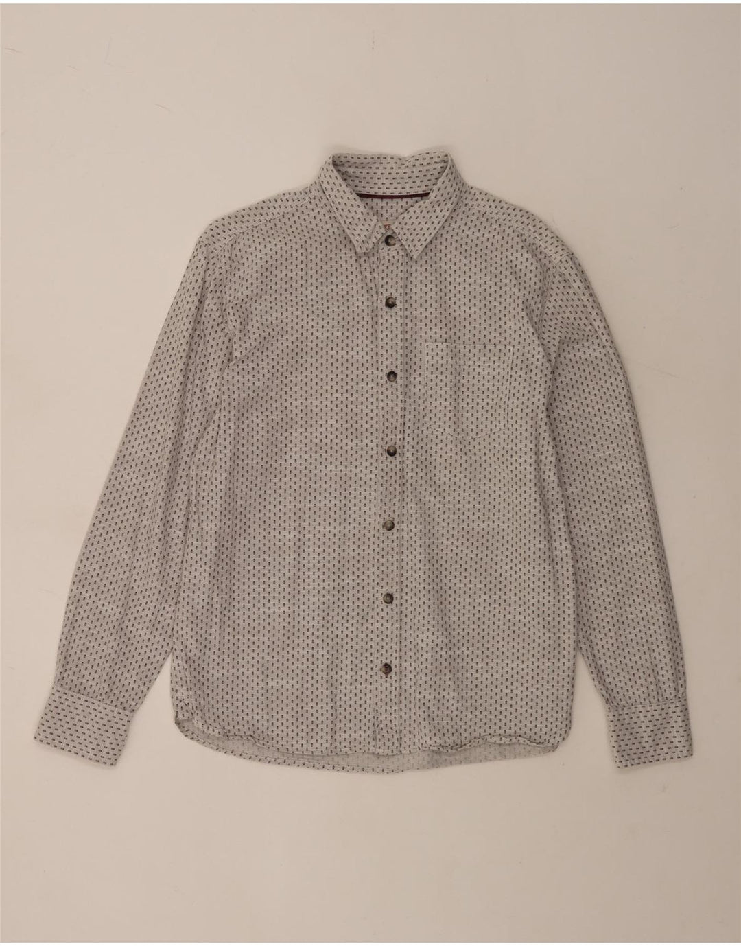Chemise Homme Fat Face Coton Taché Gris Moyen