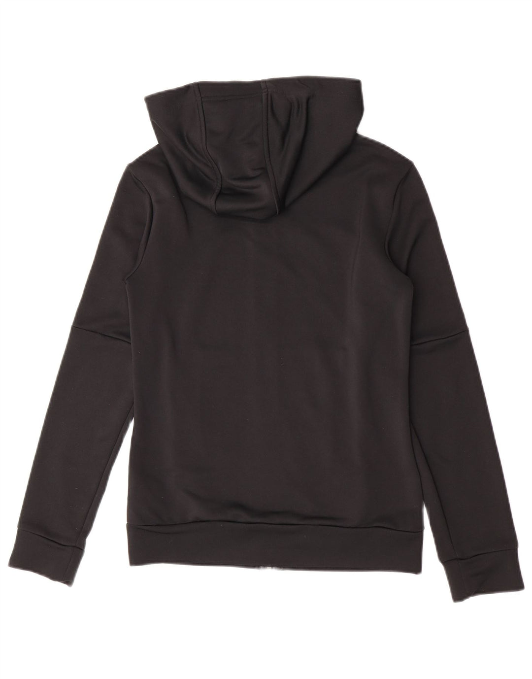 Adidas Pull à capuche zippé pour femme UK 8/10 Petit Noir Polyester