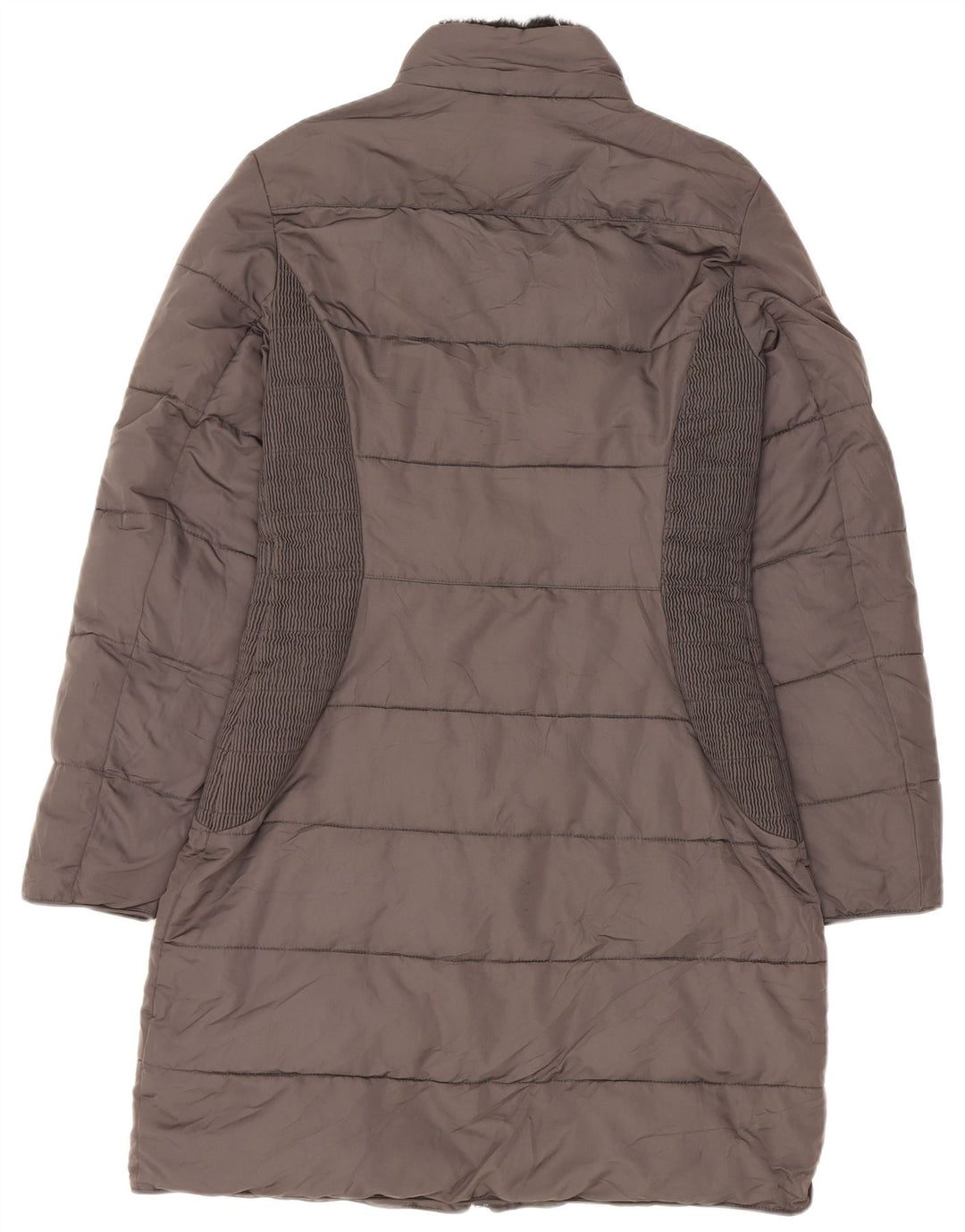 Hobbs Manteau rembourré pour femme UK 10 Small Gris Polyester