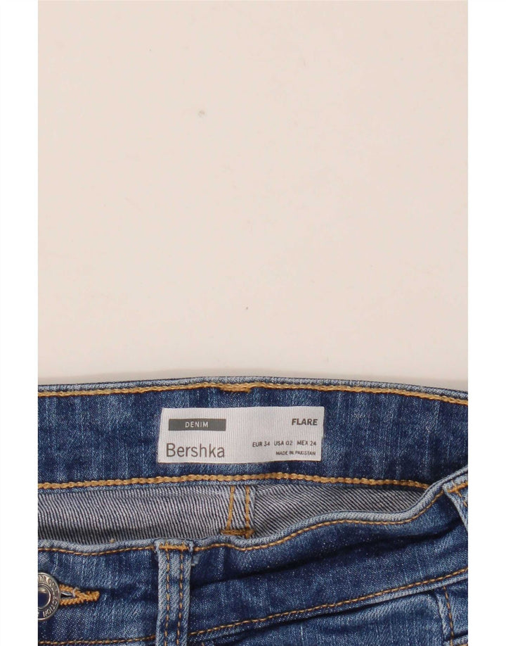 Bershka Jean évasé femme EU 34 XS W24 L32 Bleu