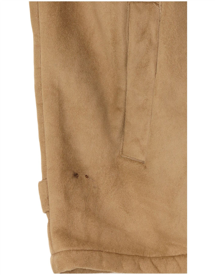 veste Sherpa homme vintage UK 42 XL Polyester Beige