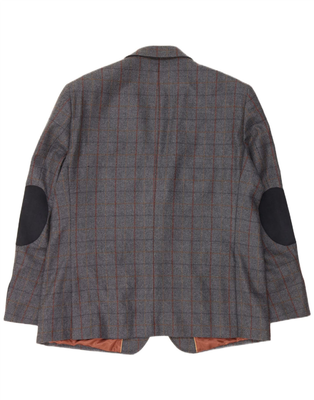 Woolrich Veste blazer à 2 boutons pour homme UK 48 4XL Gris à carreaux en laine