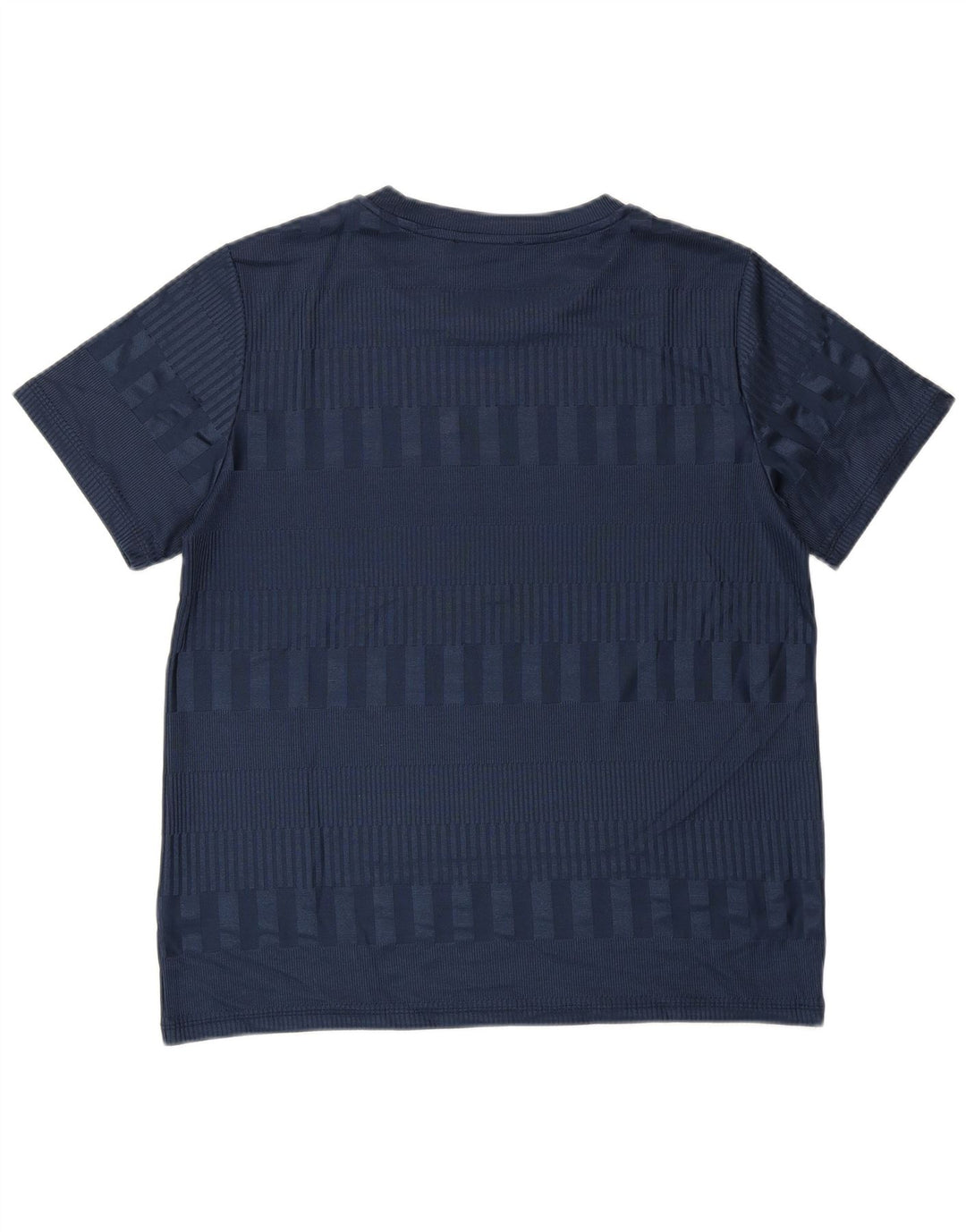 MARKS & SPENCER T-Shirt Femme Top UK 16 Large Bleu Marine Rayé Polyester