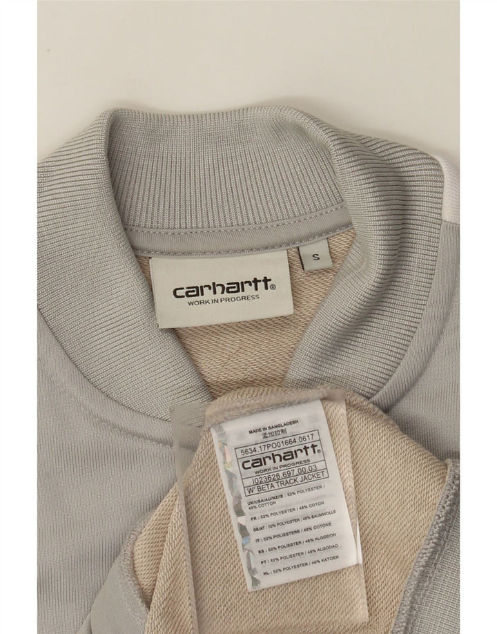 CARHARTT Veste de survêtement pour femme UK 10 Small Gris Colorblock