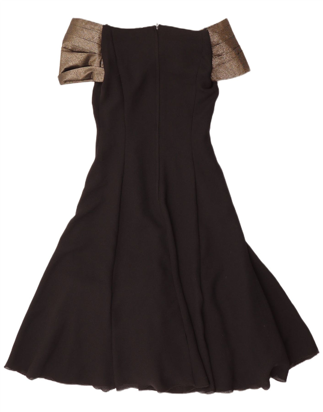 Yessica Robe à épaules dénudées pour femme EU 36 Petit Noir Colorblock Polyester