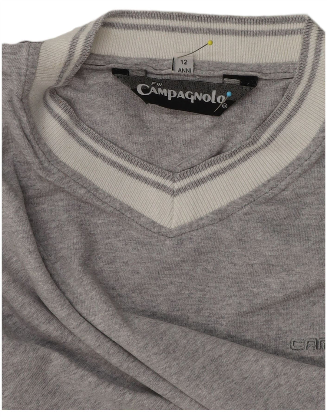 Campagnolo T-Shirt Garçon 11-12 ans Gris Chiné