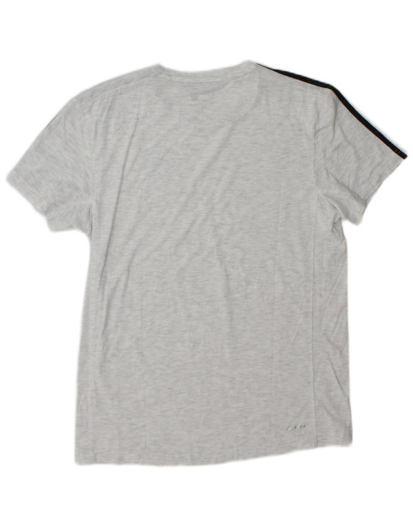 Adidas T-Shirt Climalite Homme Gris Moyen Chiné