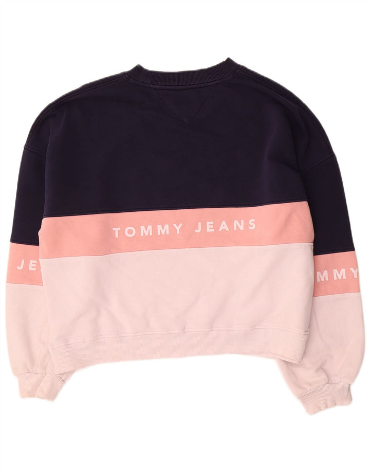 Tommy Hilfiger Sweat-shirt surdimensionné pour femme UK 10 Petit Bleu marine
