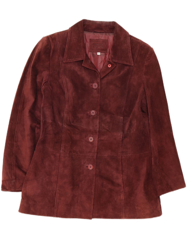 Marks & Spencer Veste blazer à 5 boutons pour femme UK 14 Bordeaux moyen