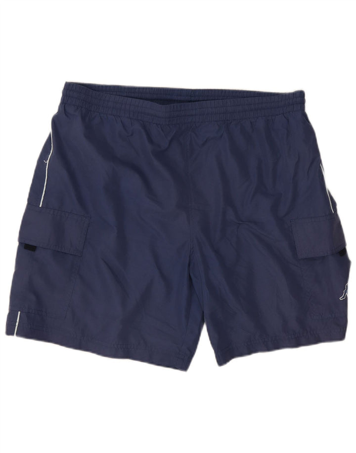 KAPPA Short de Sport Homme XL Bleu Polyester