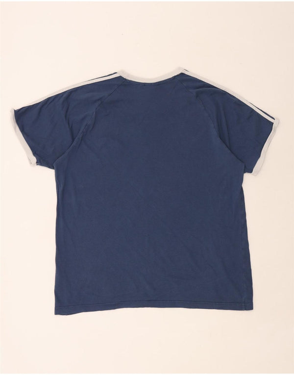 ADIDAS T-Shirt Homme Top XL Bleu Coton