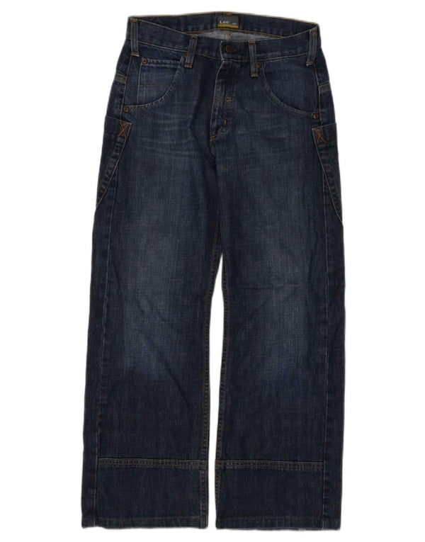 Lee Boys Spencer Wide Leg Jeans 11-12 ans W28 L27 Bleu Marine Coton
