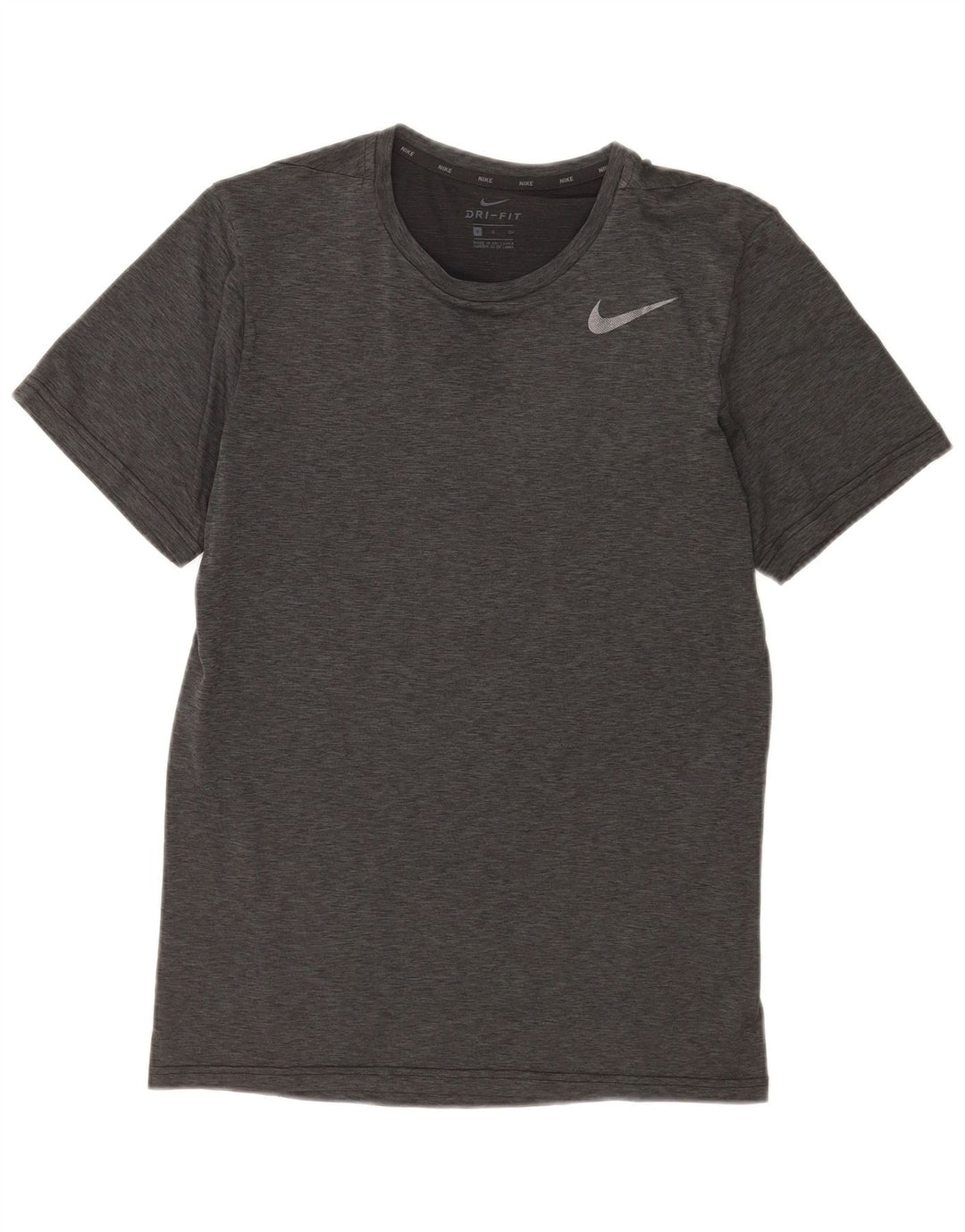 Nike Hommes Dri Fit T-Shirt Haut Petit Gris Polyester