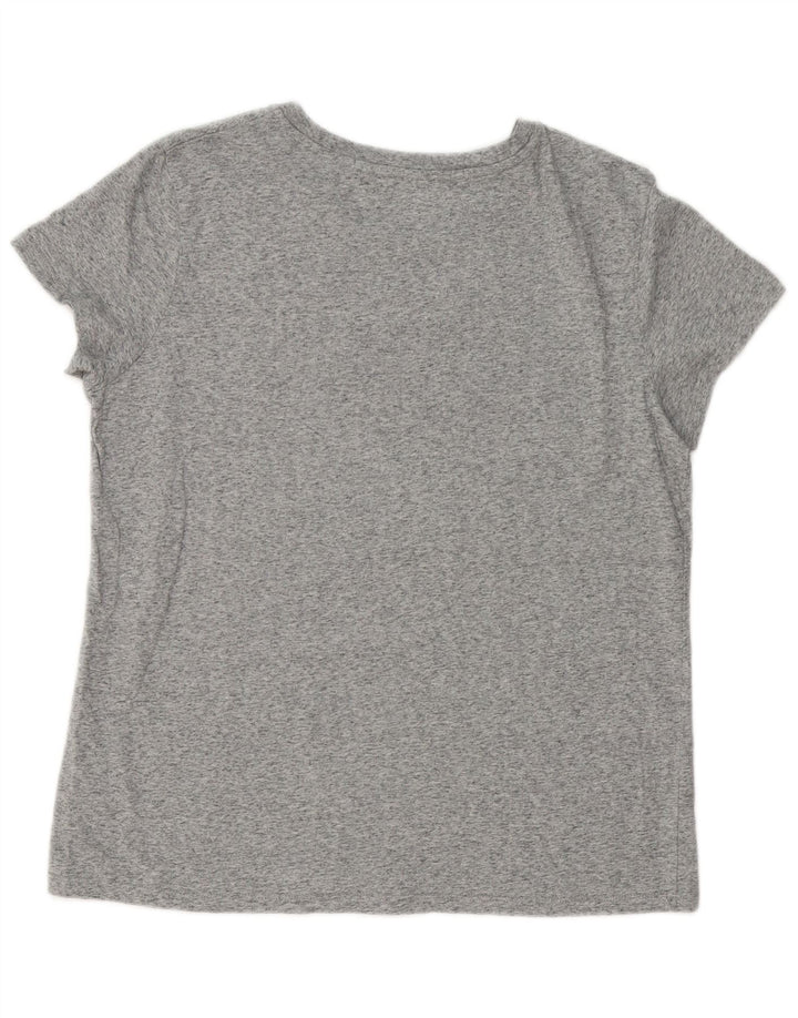 Levi's T-Shirt Graphique Femme UK 16 Large Gris Moucheté
