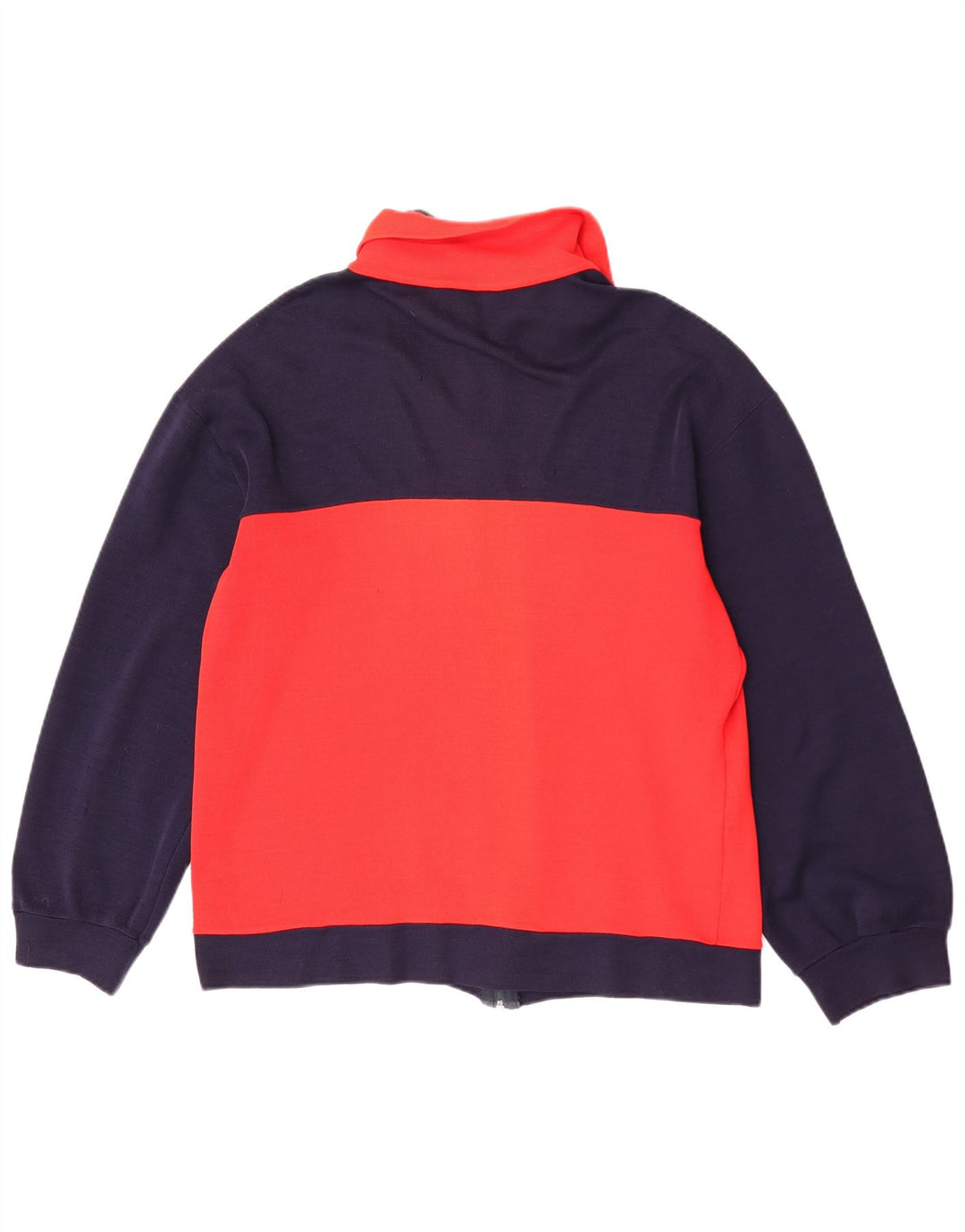 vintage Mens Survêtement Top Veste Petit Colorblock Rouge