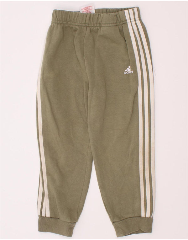 Adidas Pantalon de Survêtement Garçon Joggers 2-3 Ans Kaki Coton