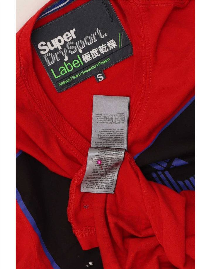 Superdry T-Shirt Graphique Homme Petit Rouge Coton