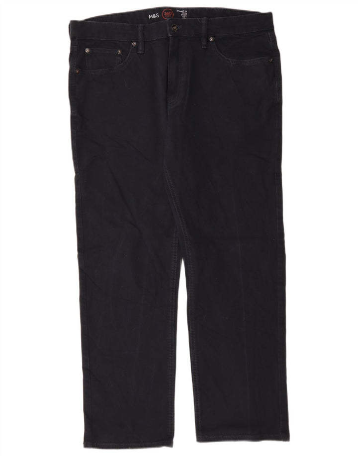 Marks & Spencer Jean droit homme W36 L29 bleu marine coton