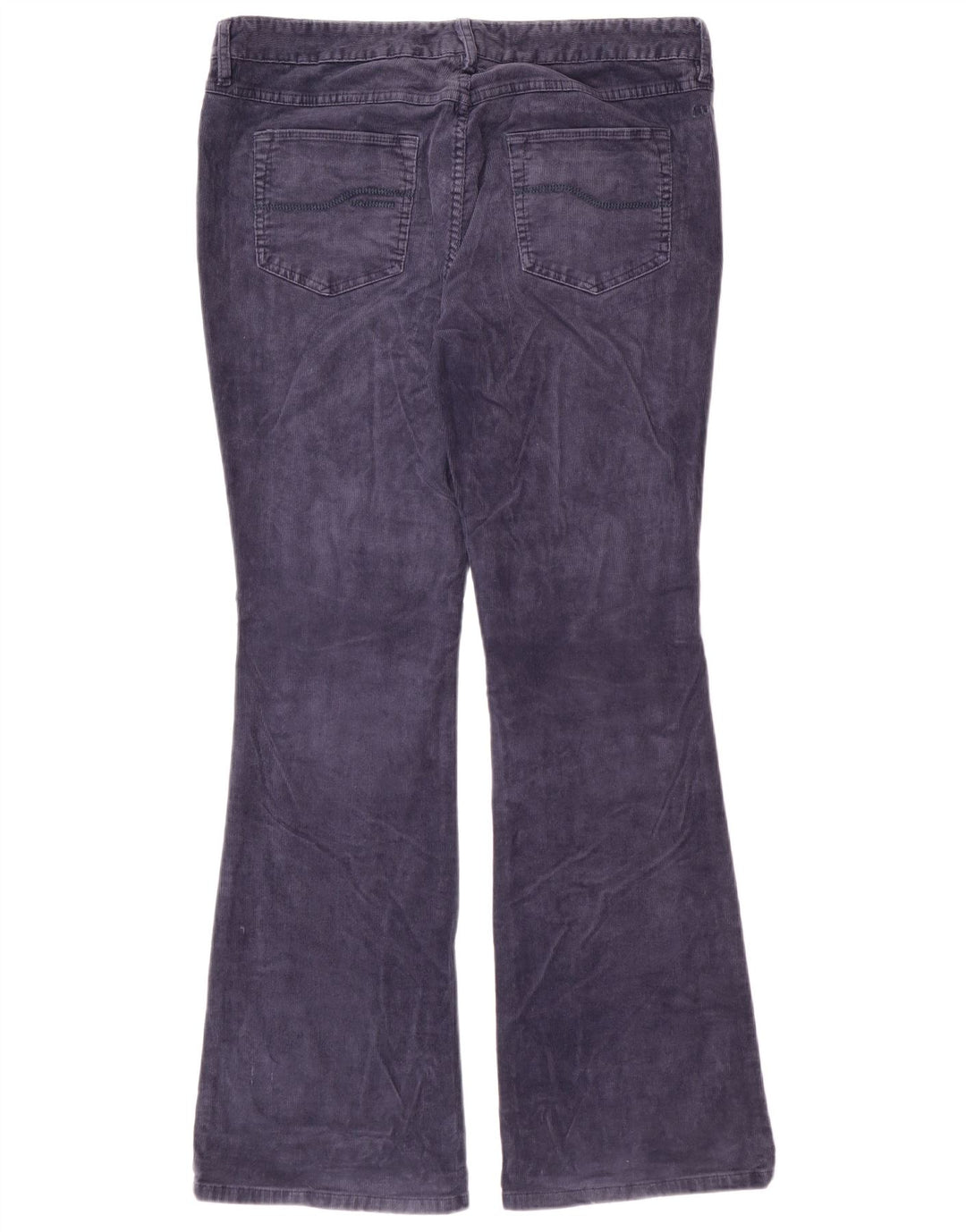 FAT FACE Pantalon bootcut en velours côtelé pour femme UK 14 Large W34 L31 Bleu marine