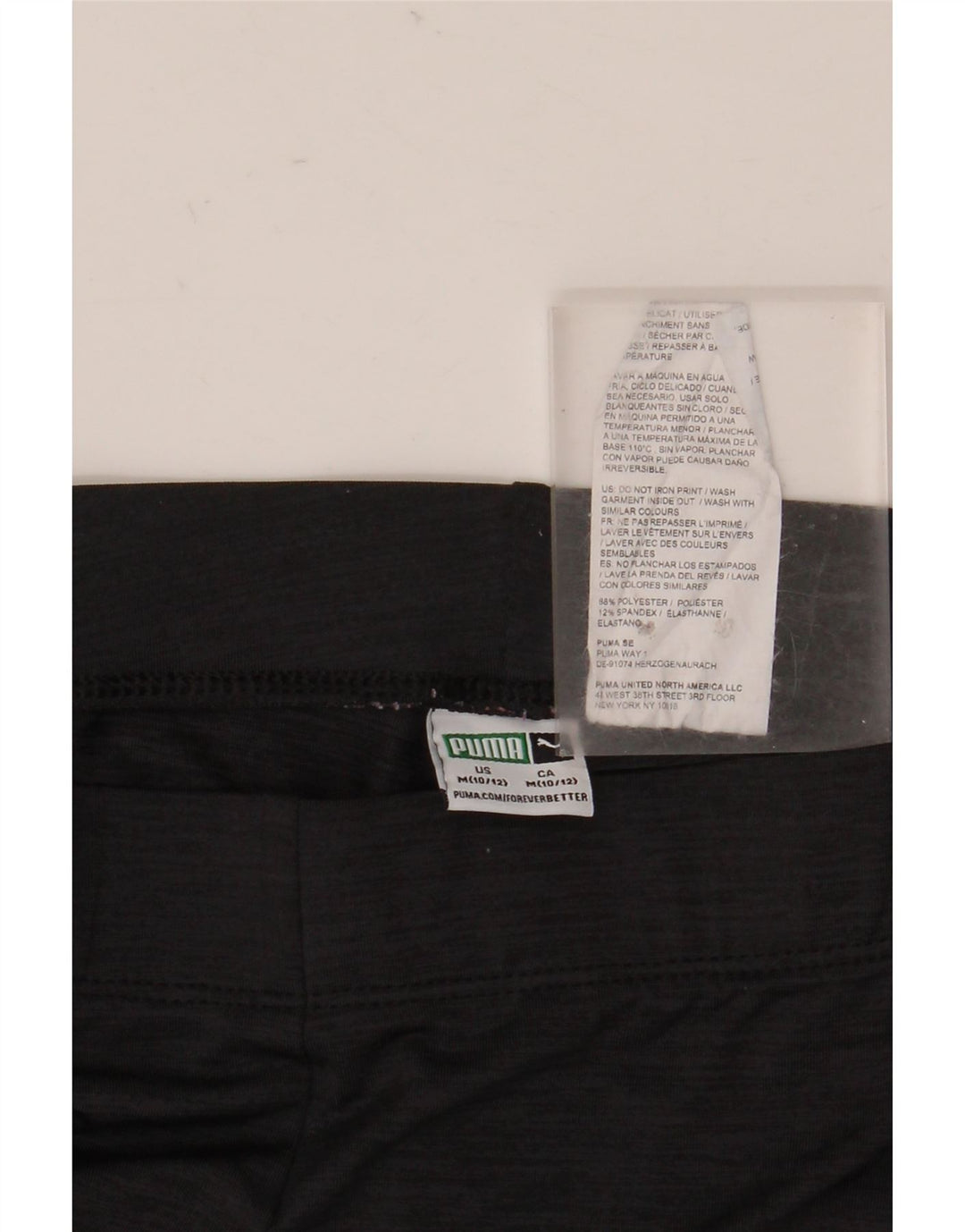 Puma Legging Fille 10-11 ans Noir Moyen Polyester