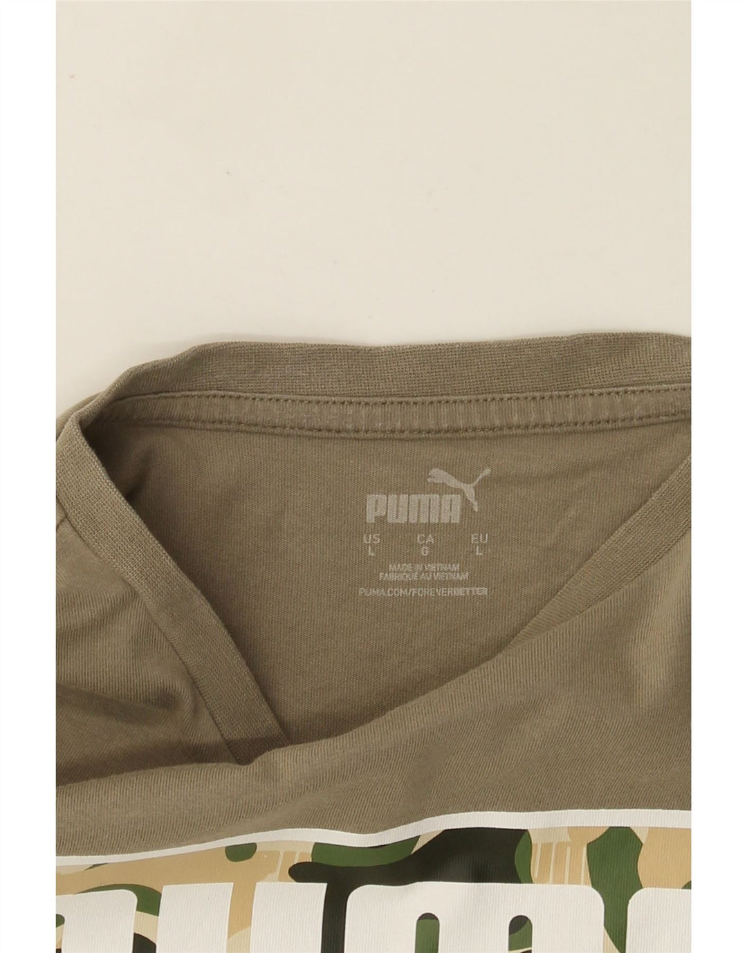 PUMA T-shirt graphique pour hommes, grand, kaki